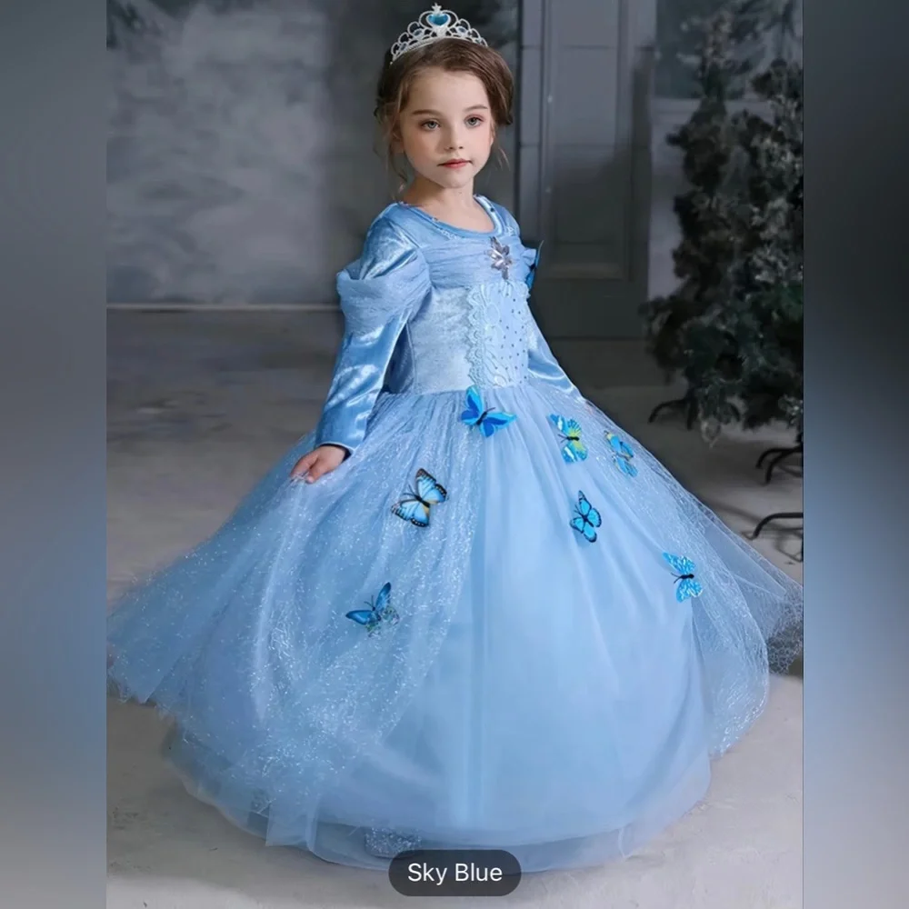 🎉LAST PIECE 🎉 8pcs Girls Butterfly Princess‎ Dress Costume With Accessories